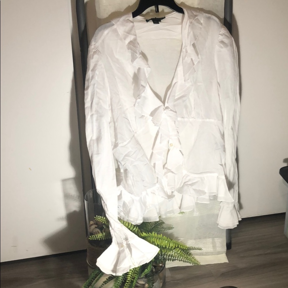 Ralph Lauren White Blouse 💜